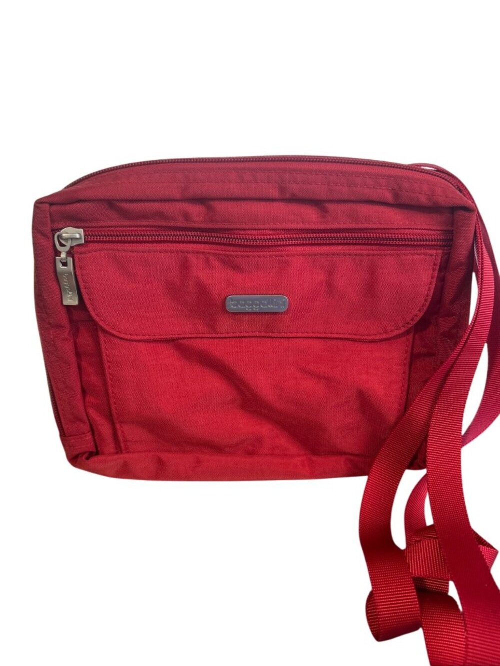 Baggallini Red Nylon Purse/Travel Bag 9"